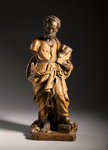 "San Pietro" Scultura in bronzo e terracotta